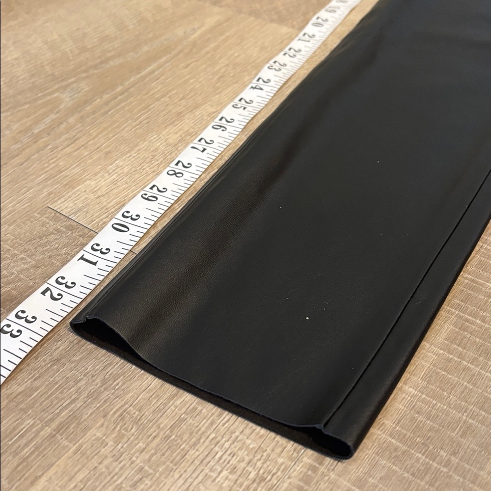 Sleek Black Women's Faux Leather Pants - Picture 6 of 7